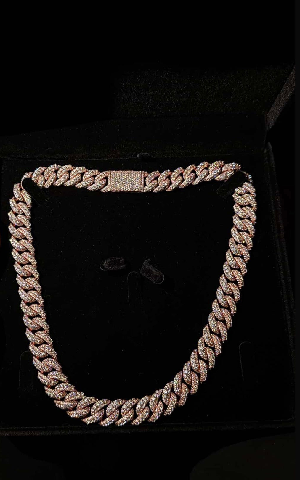 VVS1 Moissanite Cuban Link Chain | 18K Gold Dipped, GRA Certified, Iced Out Clasp