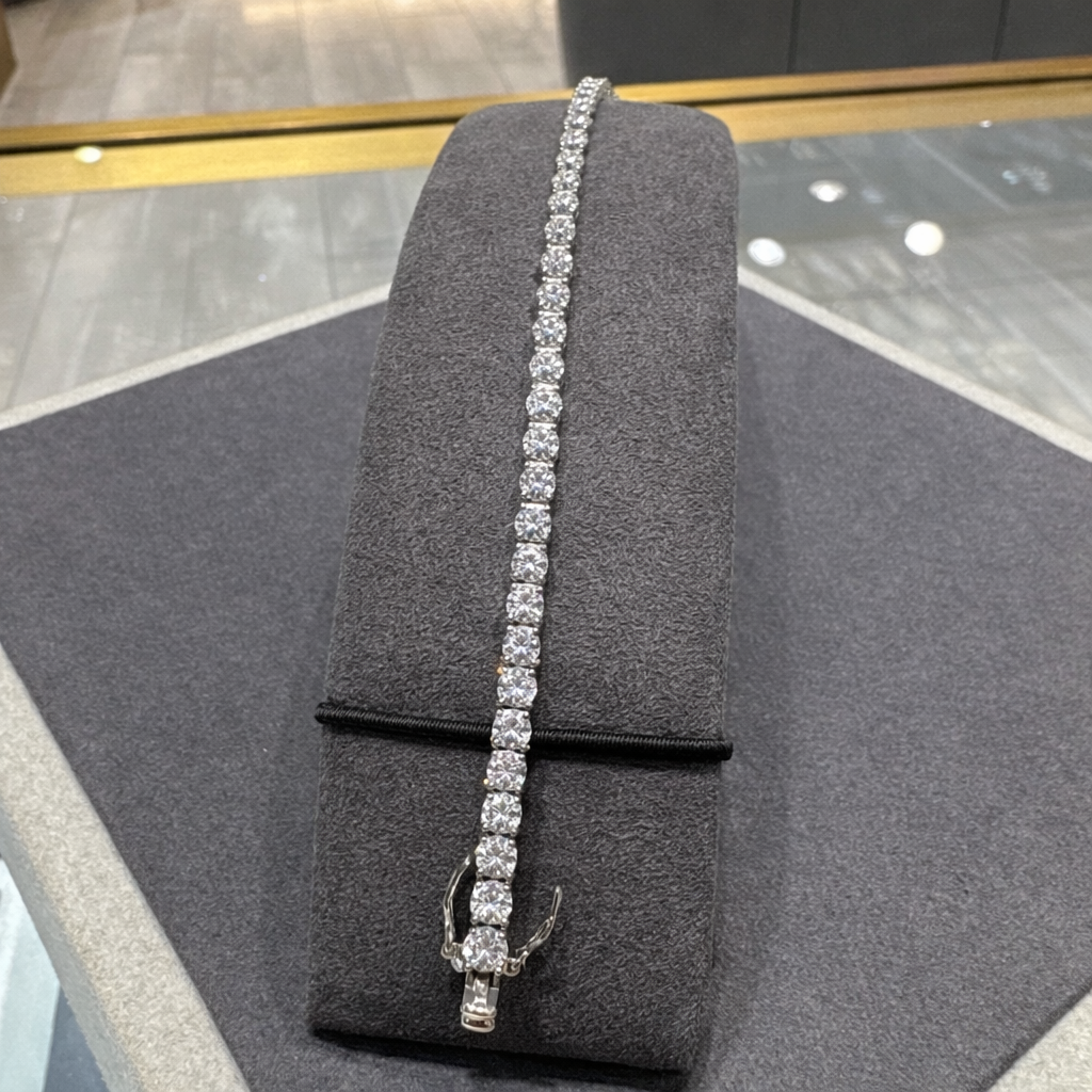VVS1 Moissanite Tennis Bracelet - 2-5MM | S925 | GRA - Gold Dipped over S925