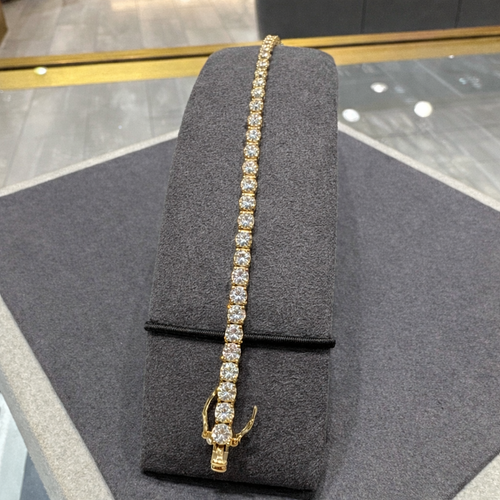 VVS1 Moissanite Tennis Bracelet - 2-5MM | S925 | GRA - Gold Dipped over S925